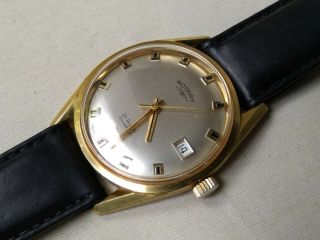 Rotary Vintage Gents Watch Gwo As 1900/01 Gilt Movement Stunning