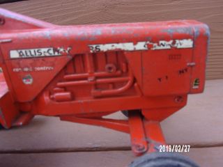 VTG ALLIS CHALMERS TOY 190 XT MITY ?TRACTOR CONSOLE CPONTROL NEEDS L FENDER 2