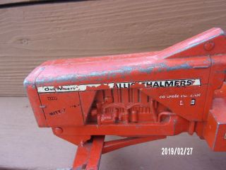 VTG ALLIS CHALMERS TOY 190 XT MITY ?TRACTOR CONSOLE CPONTROL NEEDS L FENDER 5
