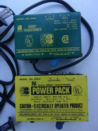 4 Vintage N Scale Power Pack Train Transformers Private For Mosca2906 Only