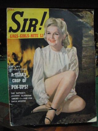 Sir Gags - Girls - Nite Life October 1943 Photos Wwii Sinatra Pinups Betty Grable
