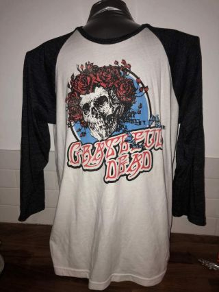 Grateful Dead Baseball Shirt Xl Mens Vintage Raglan Style.  Jerry Garcia.  Look