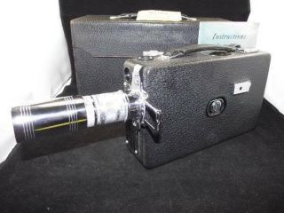 Vintage Cine - Kodak Model K 8mm Movie Camera f/1.  9/25mm & 4.  578mm Lenses - 3