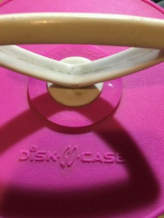 Vintage Supronics Corp Pink DISK - GO - CASE Case Carrier for 45 Rpm Records 5