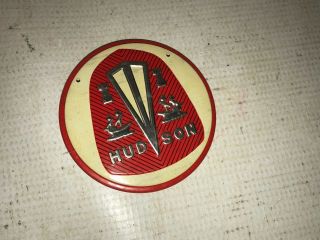 Hudson - Vintage Auto Decal Tin Medal / Plate