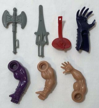 Vintage Masters of the Universe Accessories and Loose Arms (Mattel) 2