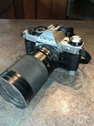 Canon Ae - 1 With Vivitar 28 - 85mm Lens