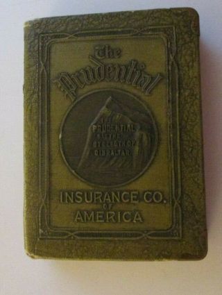 Vintage Book Bank No Key The Prudential Insurance Co America Gibraltar Piggybank