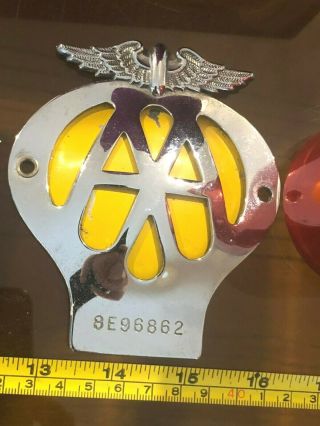 Aa Automobile Association Car Grill Badge Vintage 8e96862 Some Damage