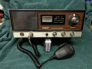 Vintage Pearce Simpson Lynx 23 Channel Base Cb Radio W/ Hand Mic