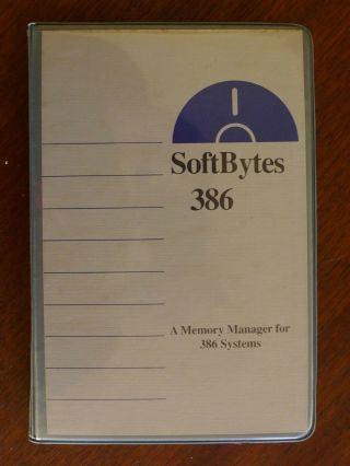 Softbytes 386t Expanded Memory Manager For Ibm Pc/xt/at Ps/2