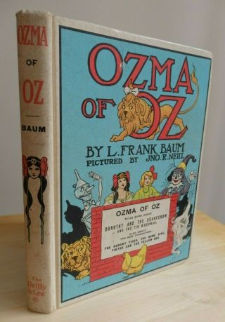 L.  Frank Baum Ozma Of Oz White Hc Ed Illustrated John Neill Reilly & Lee