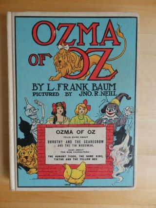 L.  Frank Baum Ozma of Oz white HC ed illustrated John Neill Reilly & Lee 2