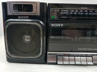 Vintage Sony CFS - 1000 Boombox Cassette Tape Player AM/FM Radio w/ Power Cord 2