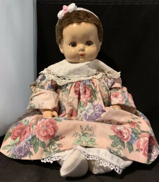 Effanbee Sweetie Pie Flirty Eye Composition Live Size 20 1/2” Baby Doll Vntg 40s