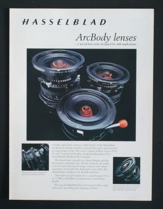 Hasselblad Arcbody Lenses Brochure