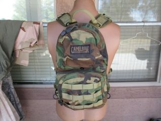 Vtg Camelbak Military Issued Woodland Bdu Camouflage Mule Hyrdation Pack Sf Seal