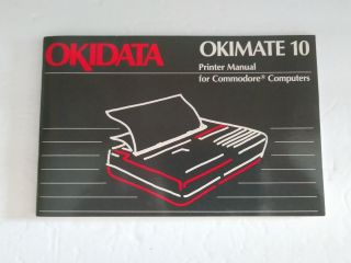 Vintage,  Okidata Okimate 10 Personal Printer for Commodore 64 3