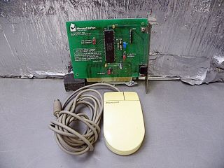 Microsoft Inport Bus Mouse With 8 - Bit Isa Bus Device Interface Card