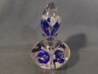 Vintage Joe St Clair Perfume Bottle Paperweight W/stopper Art Glass