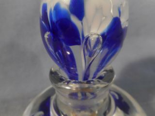 Vintage Joe St Clair perfume bottle paperweight w/stopper Art Glass 5