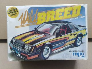 Vintage Mpc 1981 " Wild Breed " Ford Mustang Cobra In 1/25th Scale.