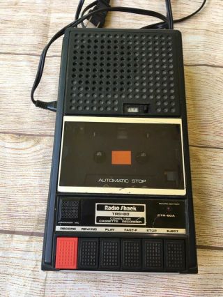 Radio Shack Trs - 80 Ccr - 81 Vintage Computer Cassette Recorder Tape Player