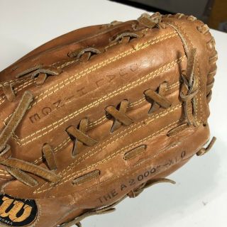 Vintage Wilson A2000 Baseball Glove XLO Right Hand Nylon Stitched Snap Action 6