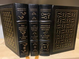 Easton Press Complete Sherlock Holmes By Sir Arthur Conan Doyle 3 Vol