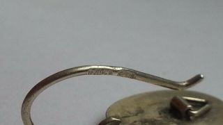 Kubachi Vintage Soviet Russian Sterling Silver 875 Earrings 5