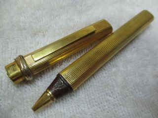 Vintage Cartier Trinity Gold Plated Roller Ball Point Pen