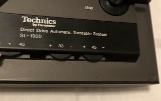Technics SL - 1900 direct drive turntable 3