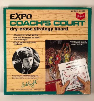 Vintage Expo’s Bobby Knight Coach’s Court Dry - Erase Strategy Board (1980) Usa