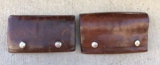 Vintage George Lawrence Leather Ammo Case Stamped Portland Oregon 25 Abd C