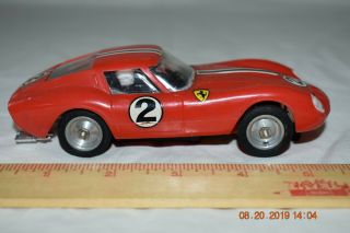 Vintage 1963 Ferrari 250 Gto 1/32 Scale Slot Car Red