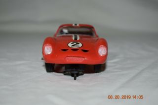 Vintage 1963 Ferrari 250 GTO 1/32 Scale Slot Car Red 3