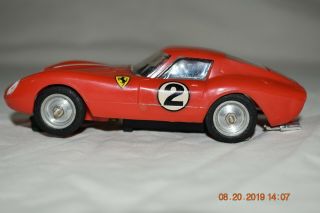 Vintage 1963 Ferrari 250 GTO 1/32 Scale Slot Car Red 5