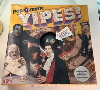 Vintage 1983 Popomatic Pop O Matic Yipes Monster Frankenstein Game Dracula
