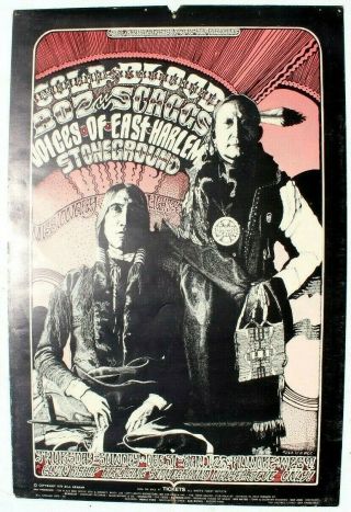 Vtg Fillmore Bill Graham Concert Poster 1st 1970 Cold Blood Boz Scaggs 264