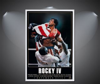 Rocky Iv Vintage Movie Poster - A1,  A2,  A3,  A4 Sizes Available