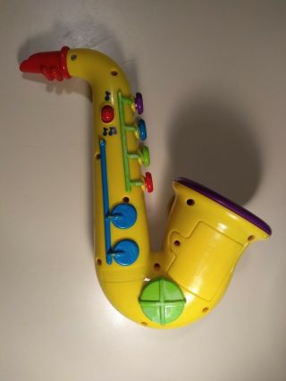 1999 Sesame Street Cookie Monster Musical Saxophone Mattel Toy VTG 2