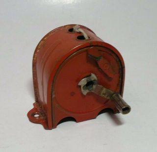 Vintage Retractable Clothesline Reel Wall Mount Red Handy Things Metal USA 3