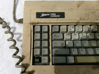 VINTAGE ZENITH DATA SYSTEMS COMPUTER KEYBOARD.  ONLY 2