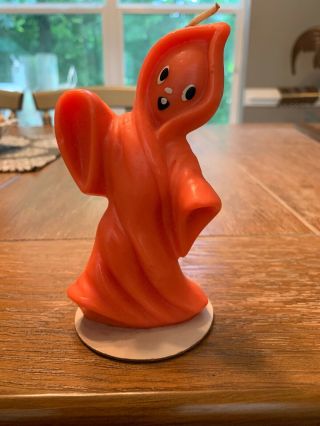 Vintage Gurley Orange Ghost Candle