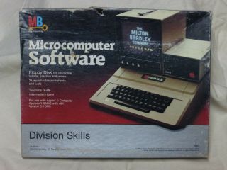 1982 Microcomputer Software - Apple Ii Division Skills - Milton Bradley