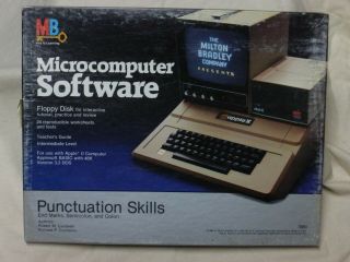 1982 Microcomputer Software - Apple Ii Punctuation Skills - Milton Bradley
