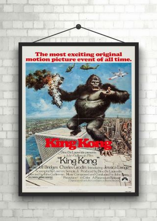 King Kong Classic Vintage Large Movie Poster Art Print A0 A1 A2 A3 A4 Maxi