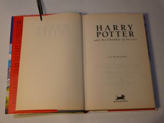 HARRY POTTER and the CHAMBER OF SECRETS First Edition 4th Impression 3