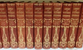 1909 Complete 16 Vols “Library of Southern Literature” Leather Bound Illustrated 3