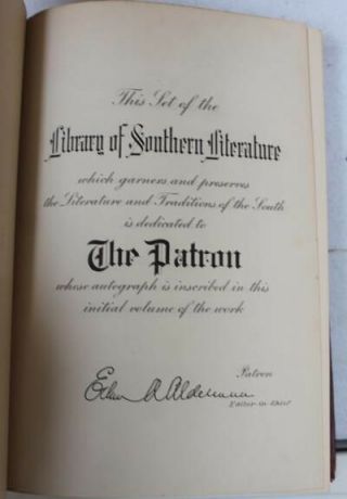 1909 Complete 16 Vols “Library of Southern Literature” Leather Bound Illustrated 5